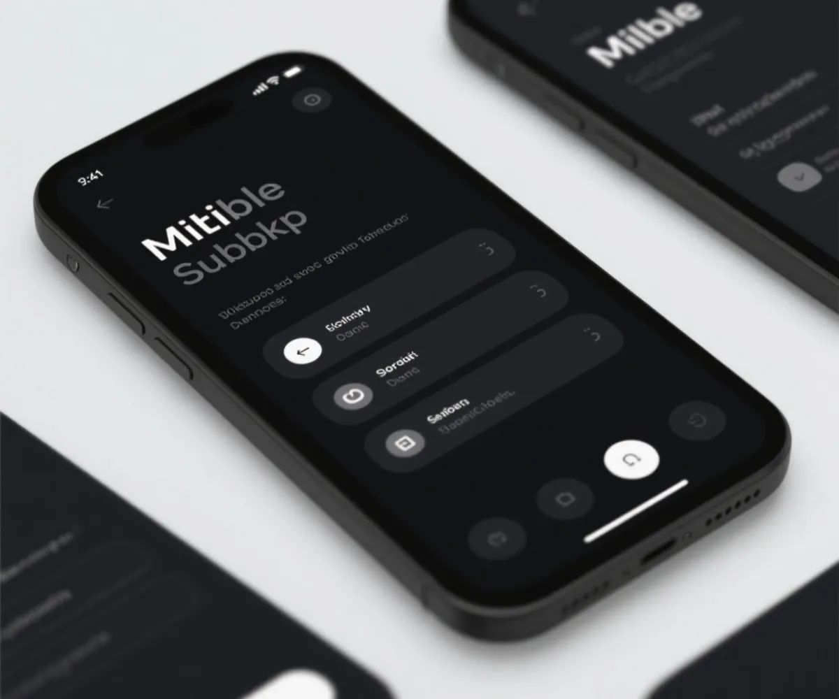 移动端App界面示意