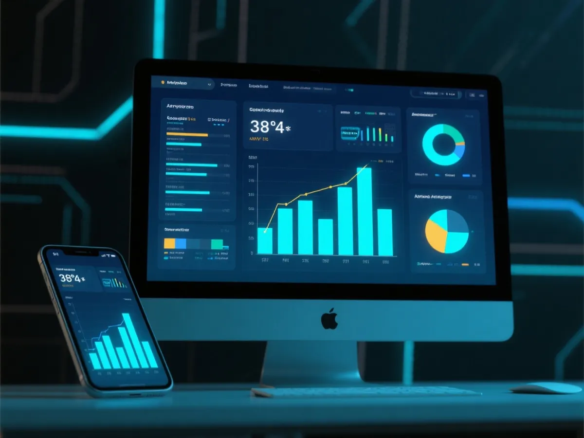 多端结果查看与趋势分析界面示意图